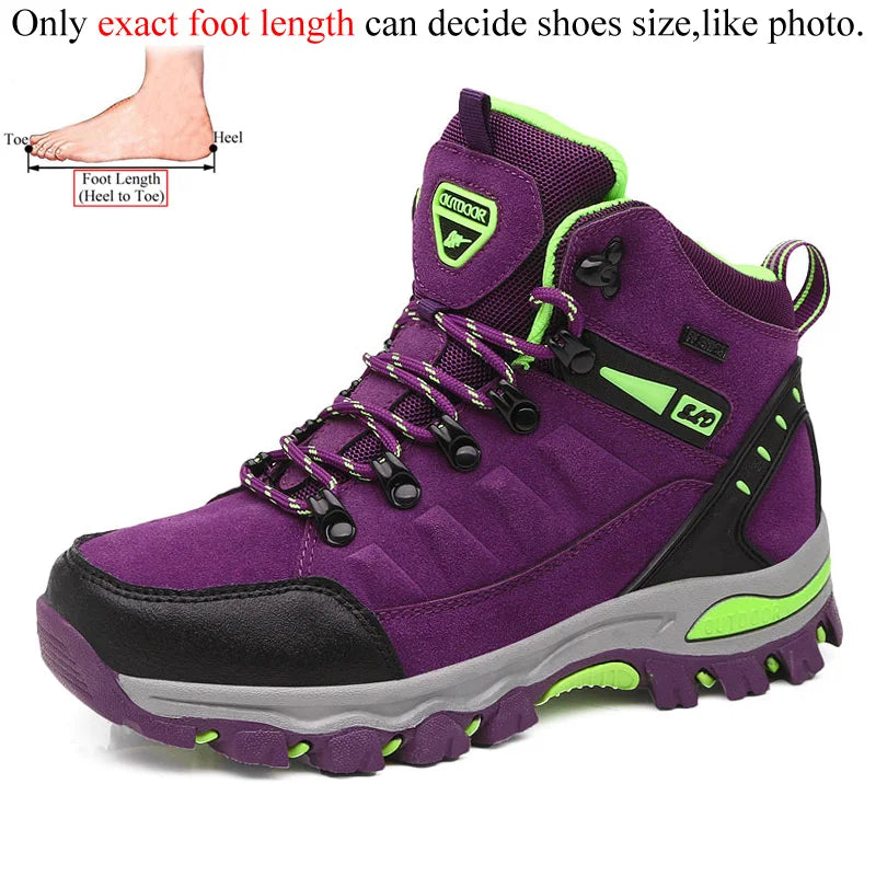 Women's Waterproof Hiking Boots - Professional Outdoor Trekking Footwear