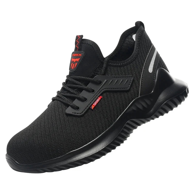 Men's Steel Toe Safety Shoes - Lightweight Puncture-Proof Work Boots