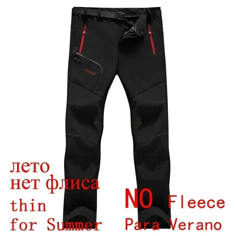 Men's Winter Fleece-Lined Tactical Pants