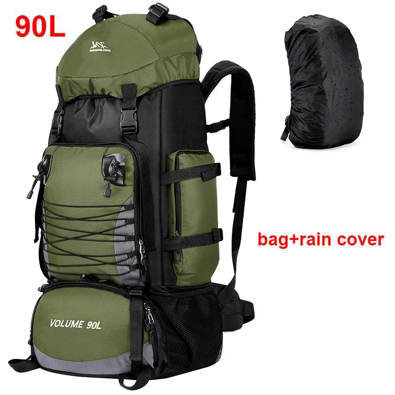 90L Military Tactical Backpack - Large Capacity Hiking & Camping Rucksack