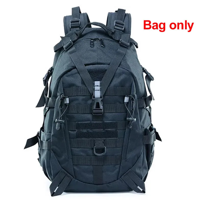 Tactical Camping Backpack - 40L Outdoor Hiking Rucksack with MOLLE System