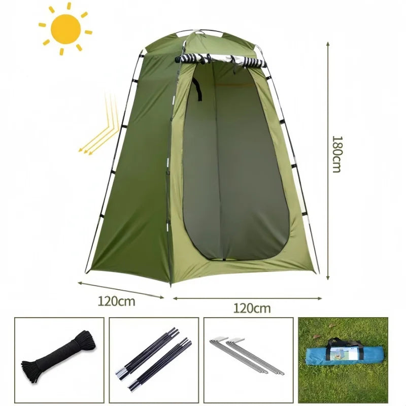 Portable Pop-Up Privacy Tent - UV Protection Shelter for Camping & Outdoor Activities