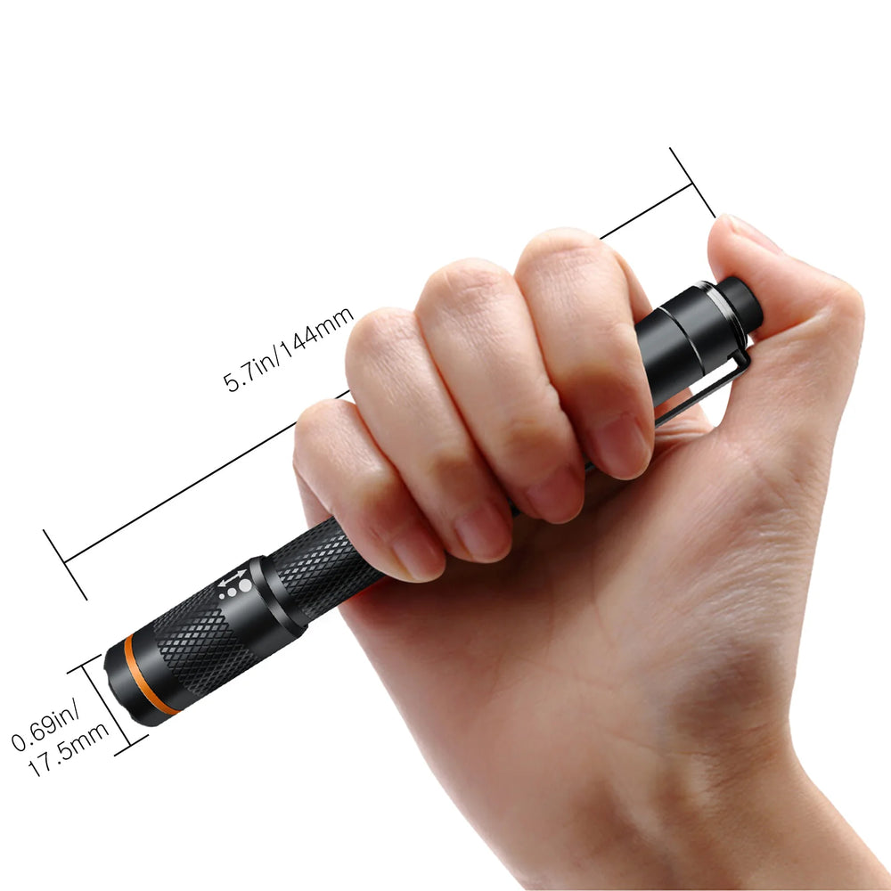 NICRON B22W Professional Pen Flashlight - High CRI Color Match LED, 120 Lumens, IP65 Waterproof