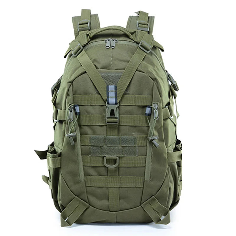 Tactical Camping Backpack - 40L Outdoor Hiking Rucksack with MOLLE System