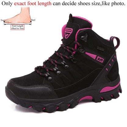 Women's Waterproof Hiking Boots - Professional Outdoor Trekking Footwear