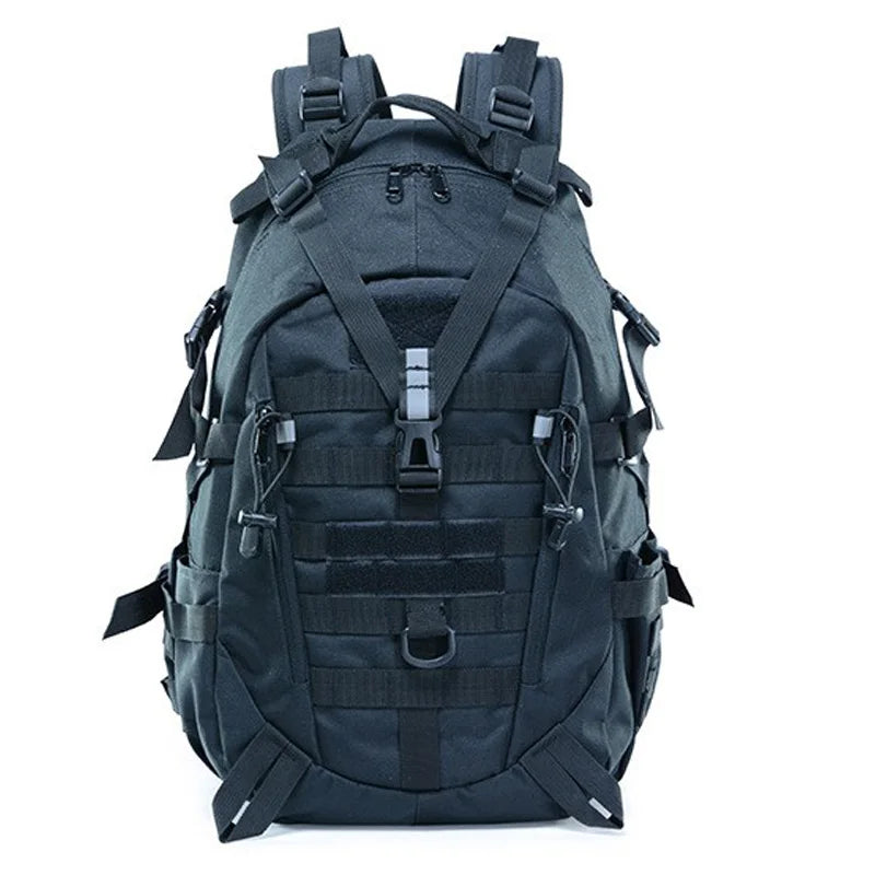 Tactical Camping Backpack - 40L Outdoor Hiking Rucksack with MOLLE System
