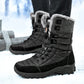 Men's Waterproof Winter Snow Boots - Insulated Hiking Boots with Plush Lining