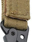 Tactical Carabiner Clip with Nylon Belt Loop - Heavy-Duty Metal Hook for Outdoor Activities