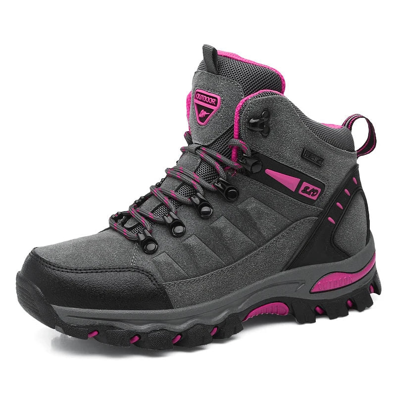Women's Waterproof Hiking Boots - Professional Outdoor Trekking Footwear