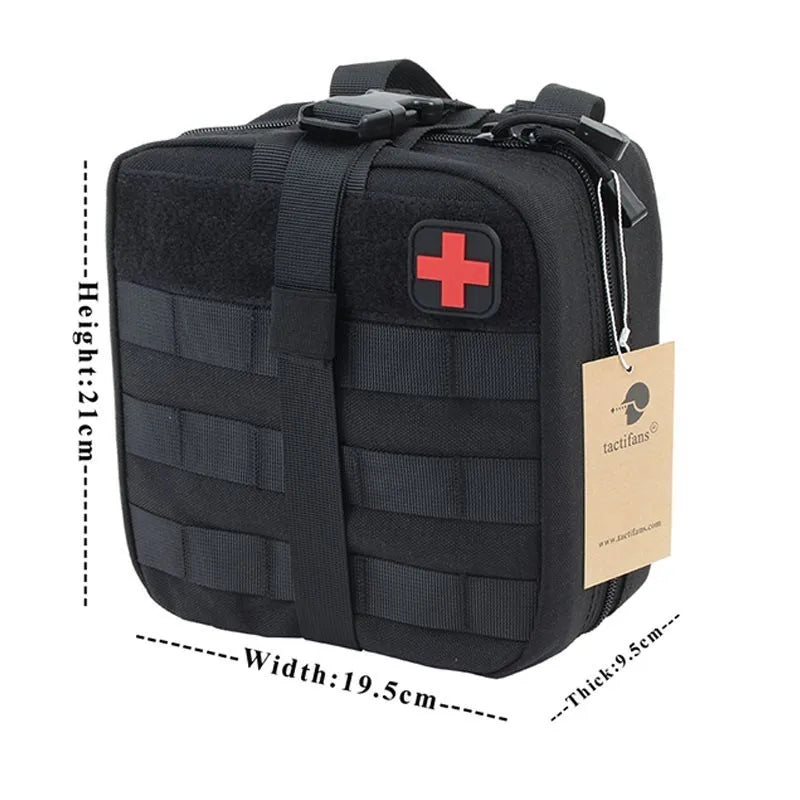 TACTIFANS Tactical First Aid Pouch - MOLLE Medical Kit