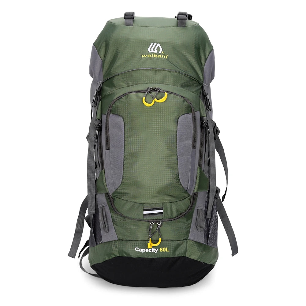 LIXADA 60L Waterproof Hiking Backpack with Rain Cover