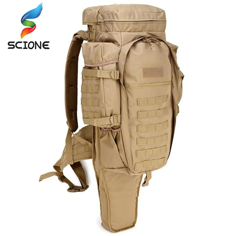 60L Tactical Military Backpack - Waterproof Outdoor Rucksack for Hiking & Camping