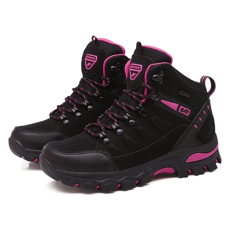 Women's Waterproof Hiking Boots - Professional Outdoor Trekking Footwear