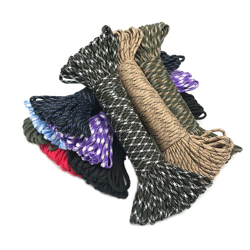 Paracord 550 Mil-Spec Type III 7-Strand Rope - Camouflage (5-31m)