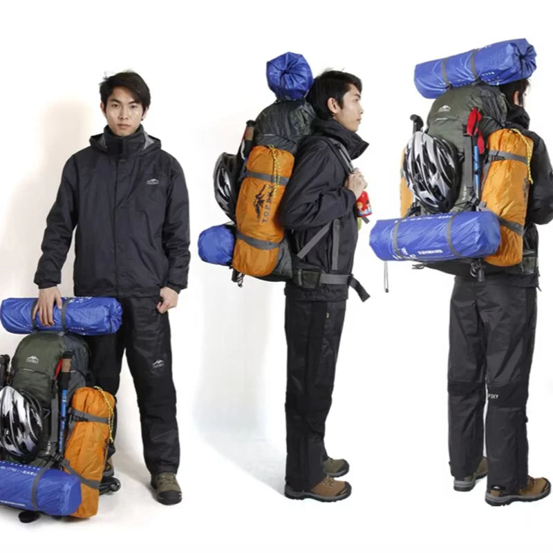 Naturehike 45L-60L Outdoor Hiking Backpack - External Frame Climbing Rucksack