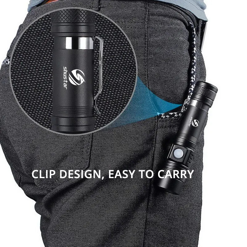 Professional LED Flashlight - 1000 Lumen Rechargeable Tactical Torch