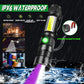 3-in-1 Professional LED Flashlight with UV Light & Magnetic Base - 1200 Lumens