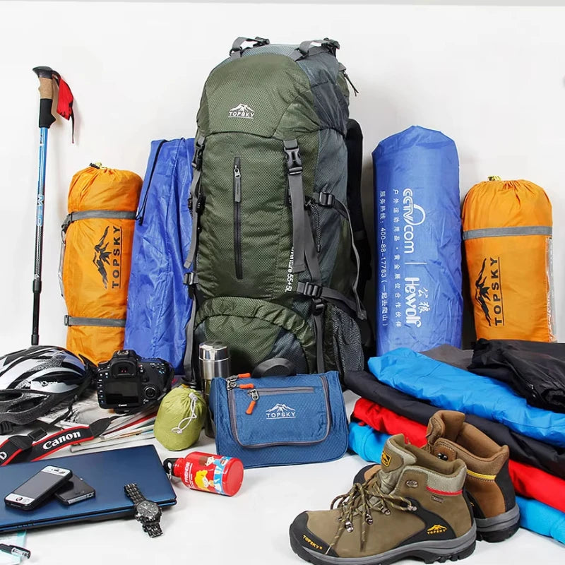 Naturehike 45L-60L Outdoor Hiking Backpack - External Frame Climbing Rucksack