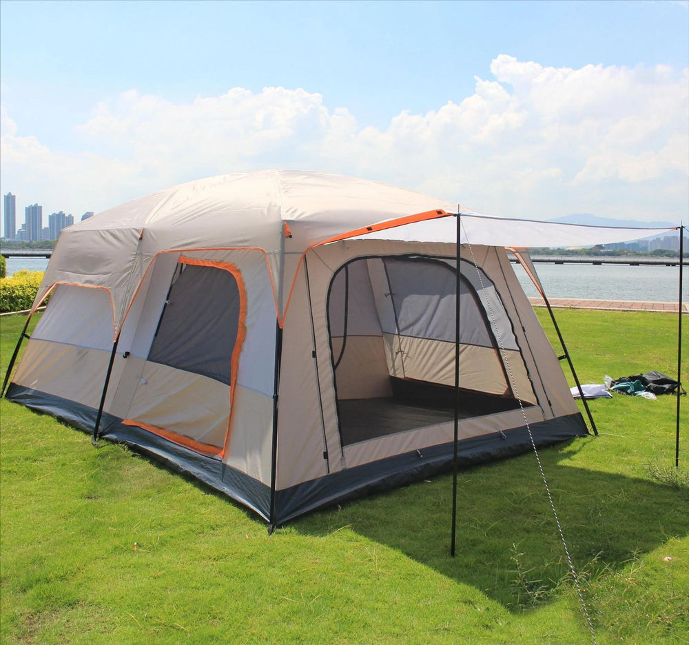 Family Camping Tent - 5-8 Person Double Layer Waterproof Shelter