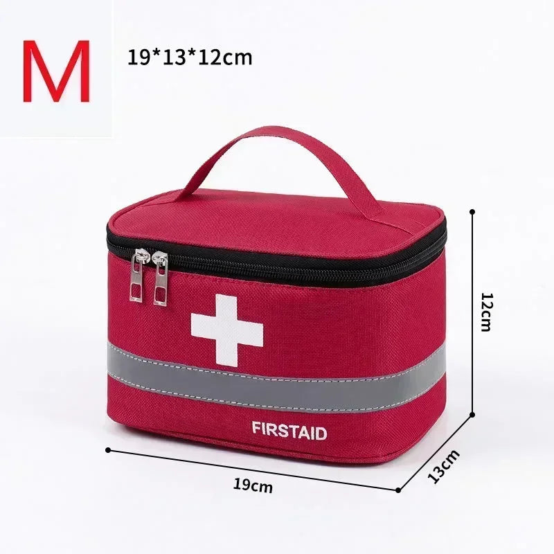 Portable First Aid Kit - Large Capacity Medical Storage Organizer