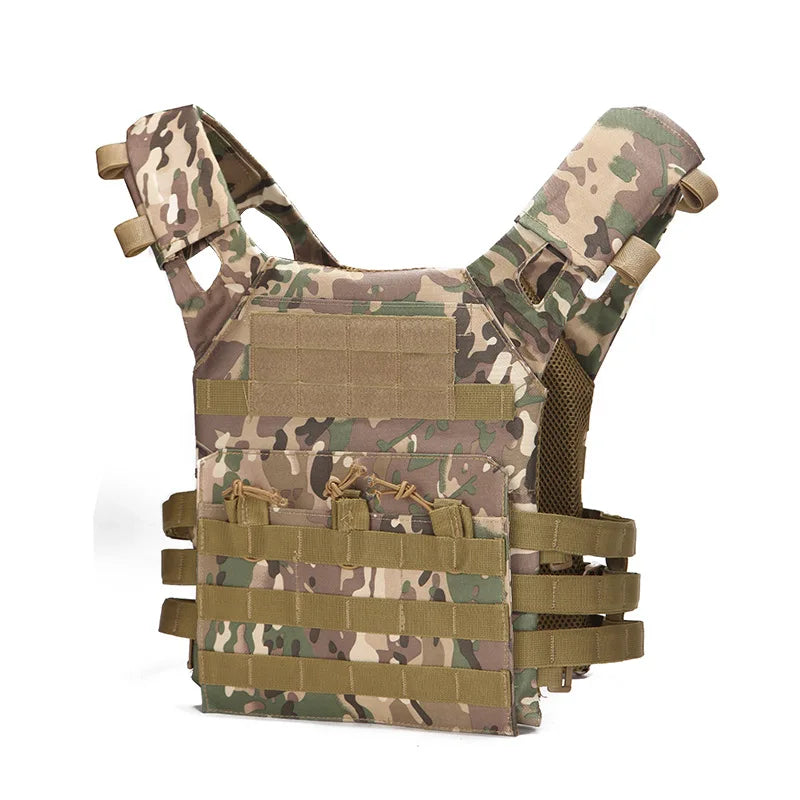 Professional Tactical Vest with MOLLE System - Multi-Function Outdoor Training Equipment