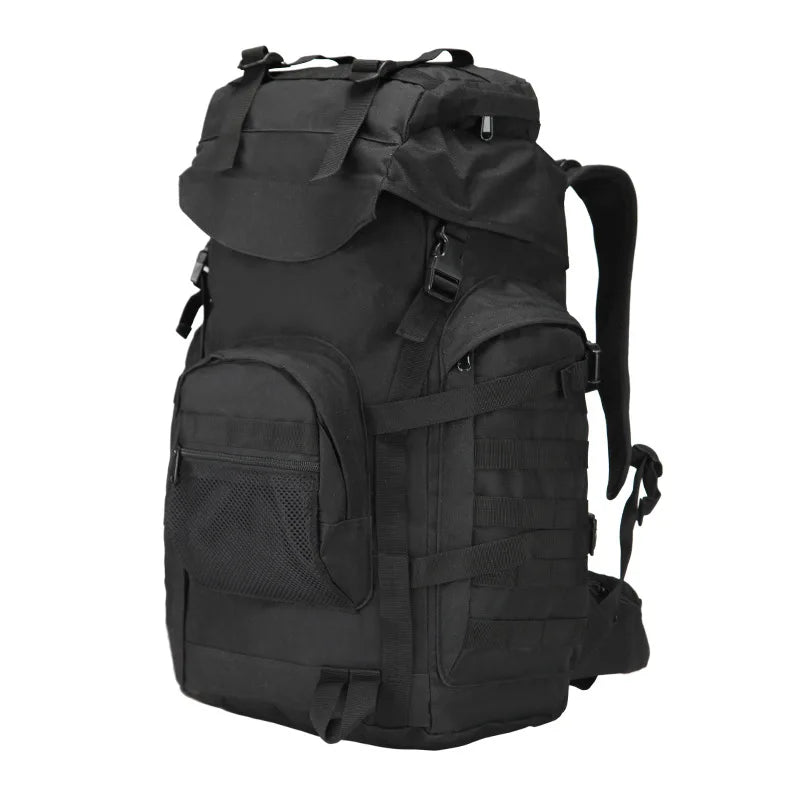 60L Tactical Camping Backpack - Waterproof MOLLE Hiking Rucksack
