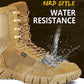 LOUIHAWK Men's Tactical Desert Boots - Mid-Calf Outdoor Combat Hiking Boots