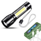 Rechargeable Mini LED Flashlight - 2000 Lumen Waterproof Tactical Torch