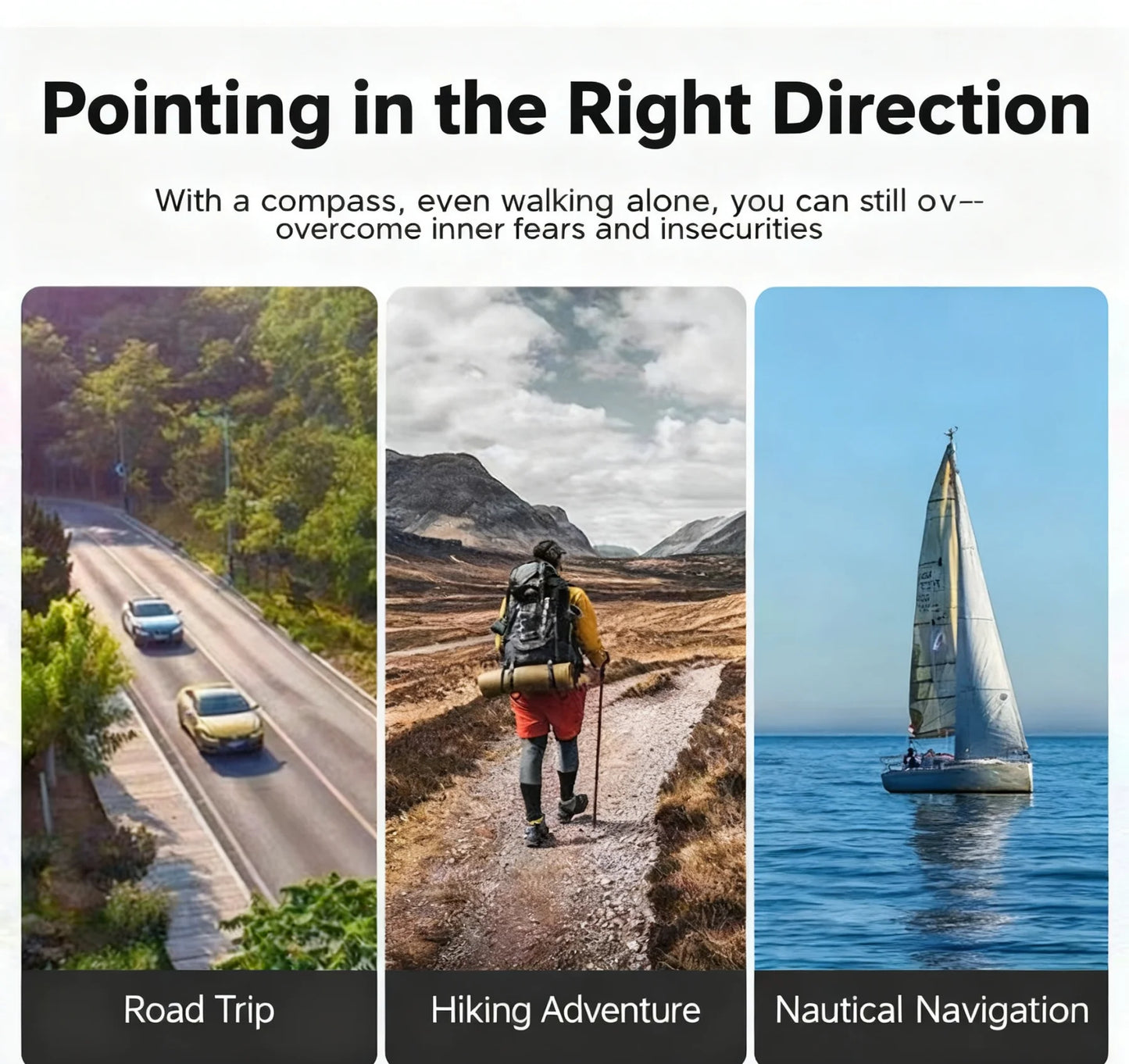 Professional Metal Compass - Waterproof High Precision Navigation Tool