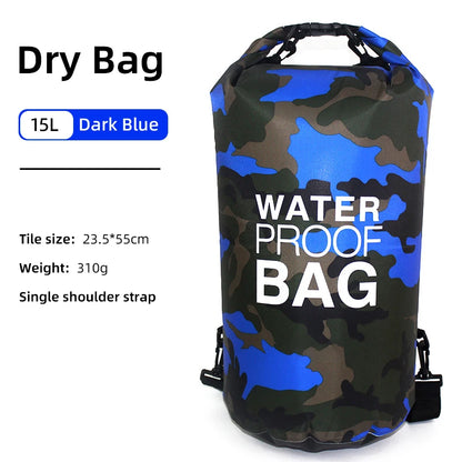 Waterproof Dry Bag Backpack - 30L/15L with Wet Separation Pocket