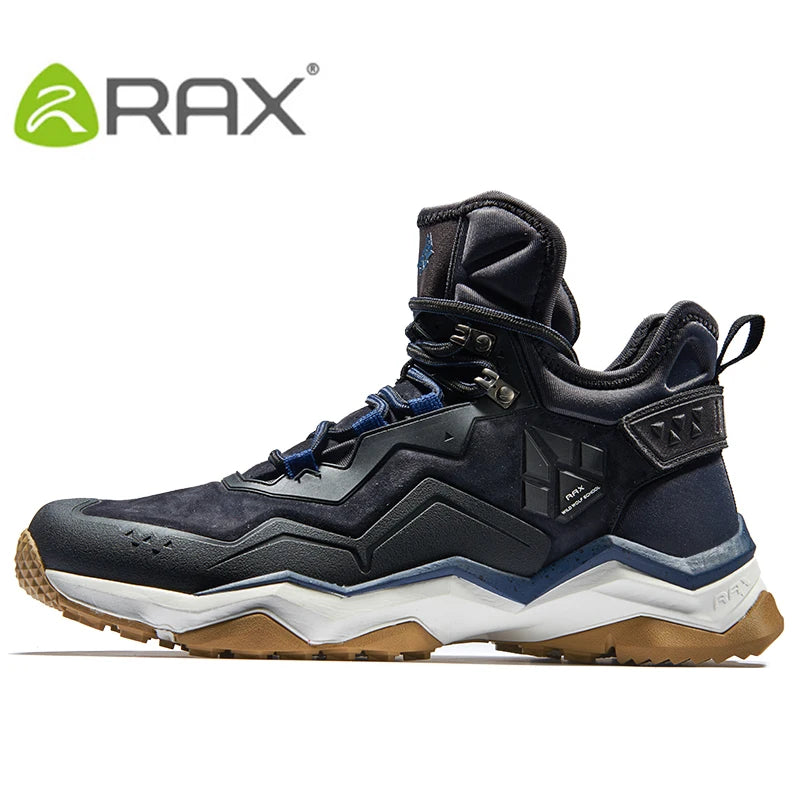 RAX Waterproof Mid-Top Hiking Boots - Men's & Women's Outdoor Trekking Shoes