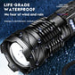 P50 LED Rechargeable Flashlight - 30W High-Power Tactical Light with Adjustable Zoom