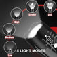 Professional LED Tactical Flashlight - 1200 Lumen Rechargeable with 5 Modes & Adjustable Zoom