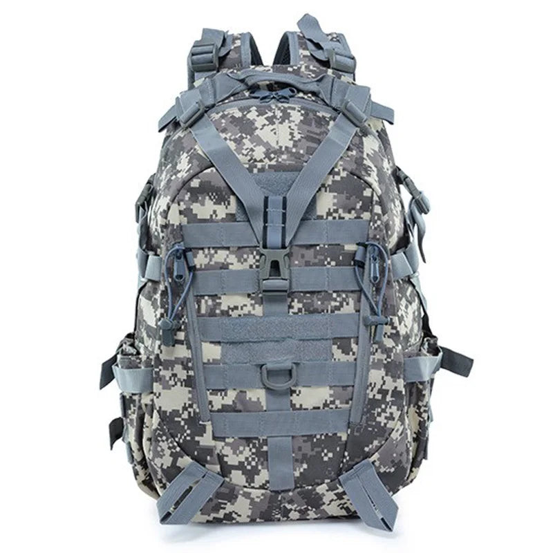 Tactical Camping Backpack - 40L Outdoor Hiking Rucksack with MOLLE System