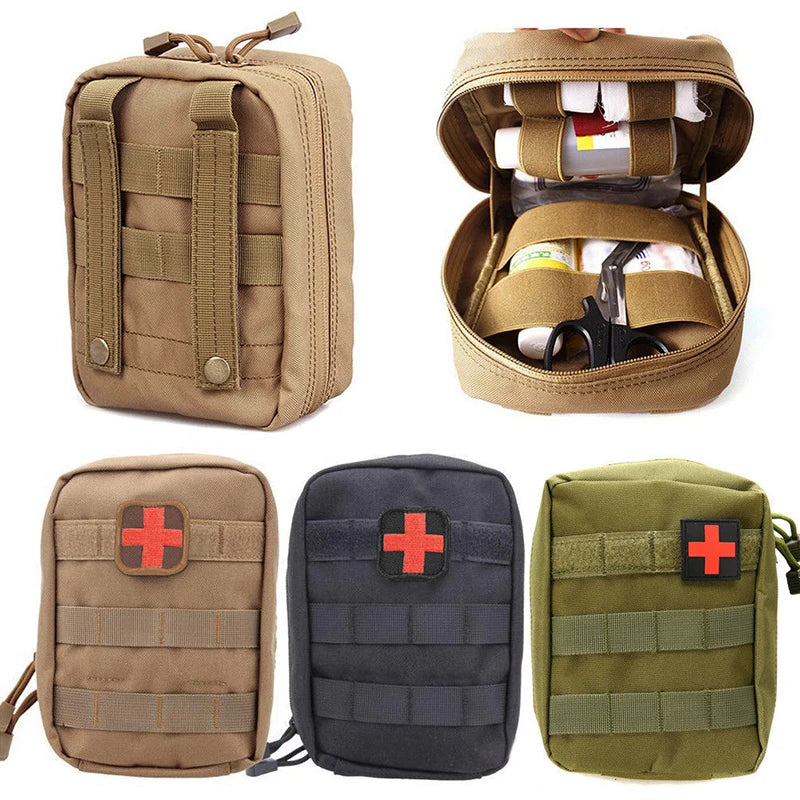Tactical First Aid Kit - Large Capacity Emergency Medical Bag with MOLLE System