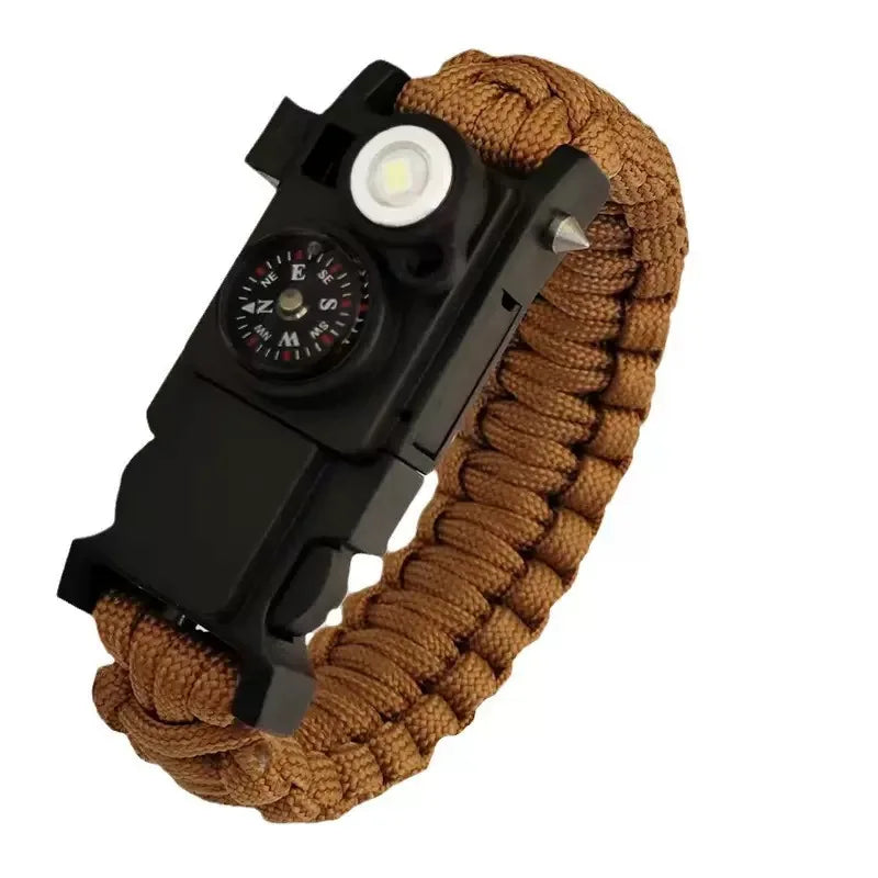 LED Paracord Survival Bracelet - Waterproof Emergency 550 Parachute Cord