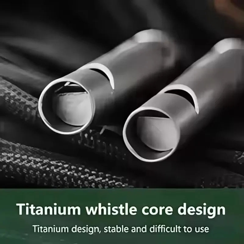 Titanium Emergency Whistle - Outdoor Safety & Survival EDC Gear