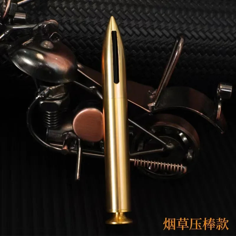 Premium Copper Keychain Lighter with Tobacco Press