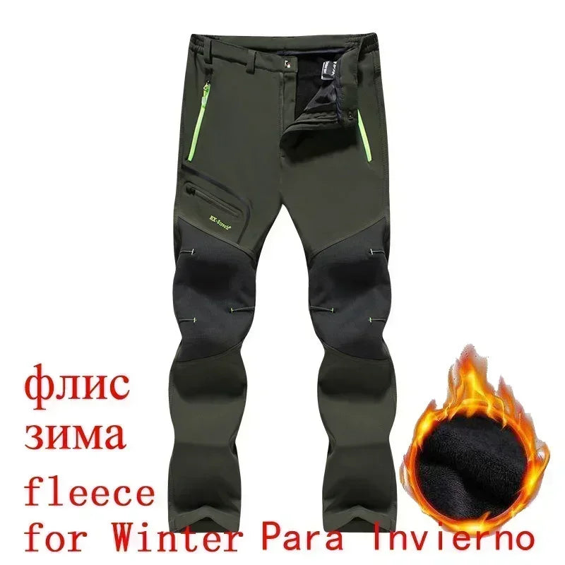 Men's Winter Fleece-Lined Tactical Pants