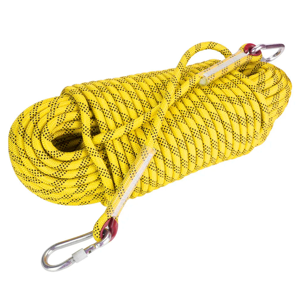 Professional 12mm Outdoor Rock Climbing Rope - 30m Safety Escape Cord