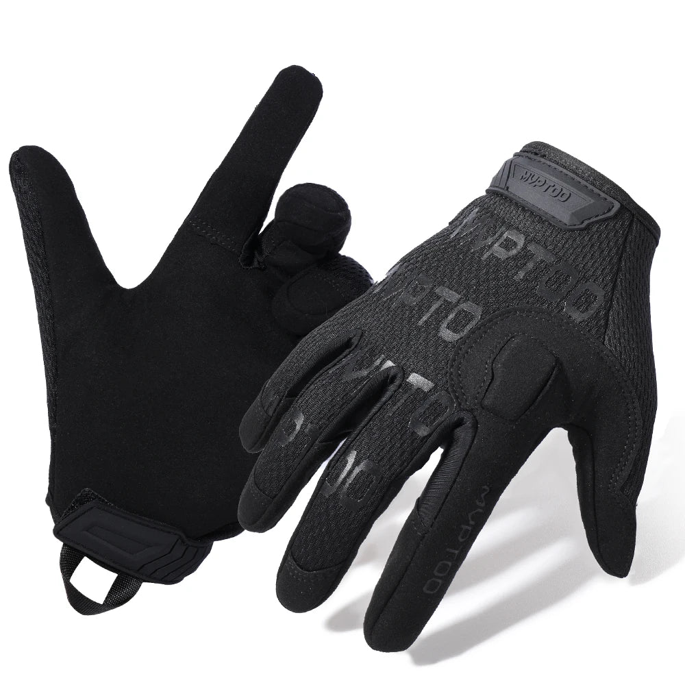 GUMAO Tactical Full Finger Gloves - Touch Screen Compatible Sports Gloves