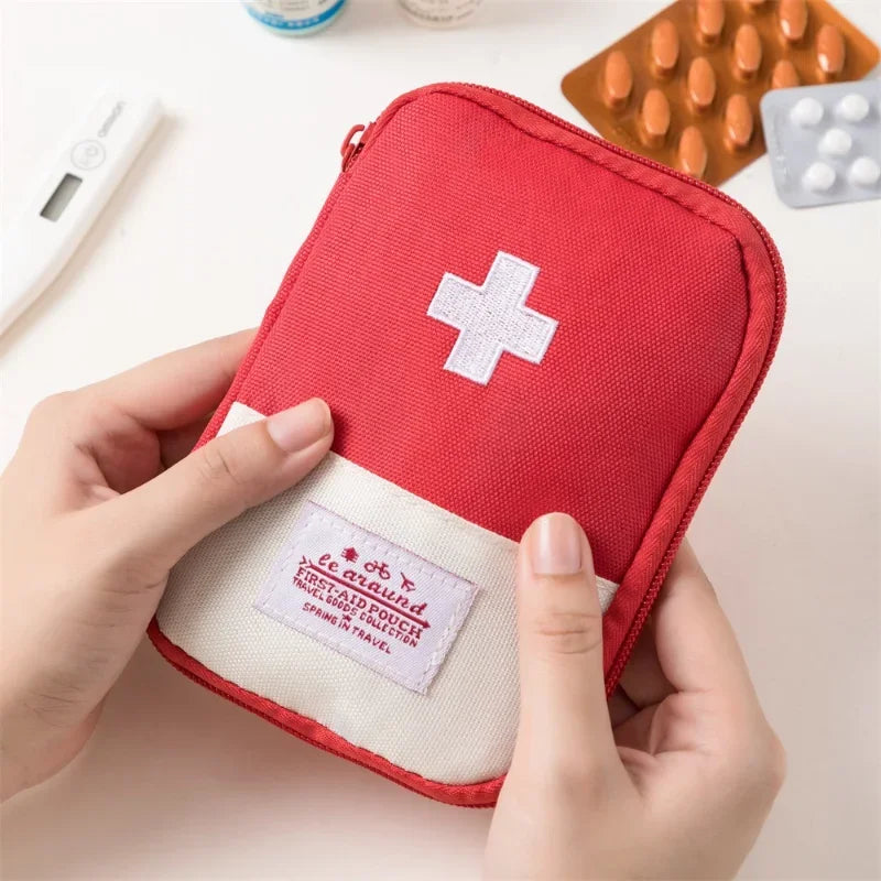 Portable First Aid Kit - Compact Medical Organizer for Travel & Home