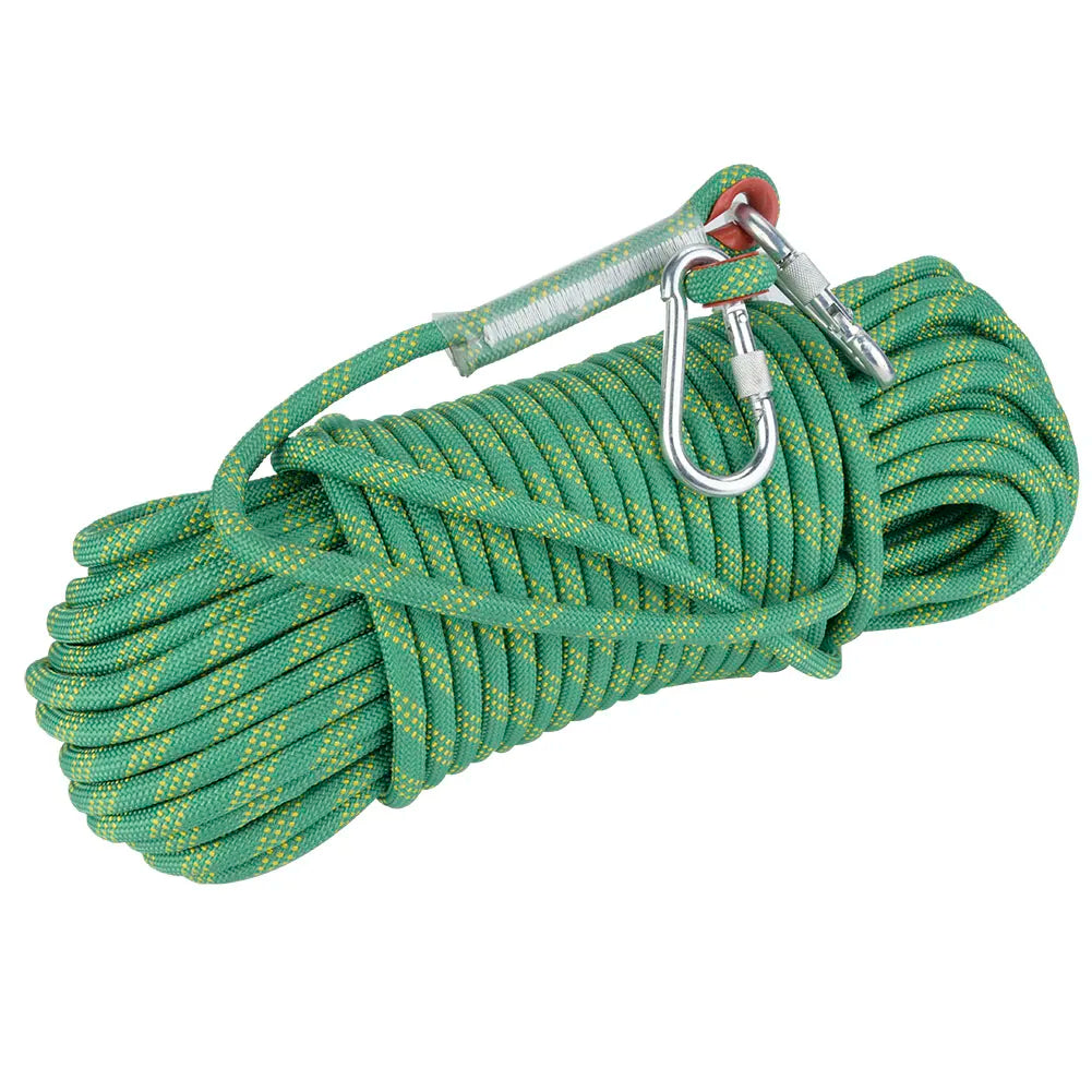 Professional 12mm Outdoor Rock Climbing Rope - 30m Safety Escape Cord
