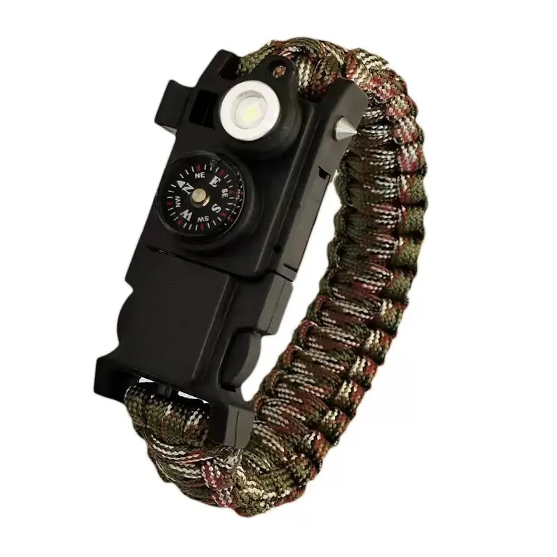 LED Paracord Survival Bracelet - Waterproof Emergency 550 Parachute Cord