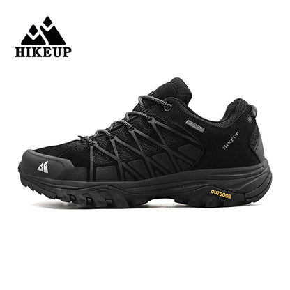 HIKEUP Men's Waterproof Hiking Shoes - Breathable Outdoor Trekking Boots