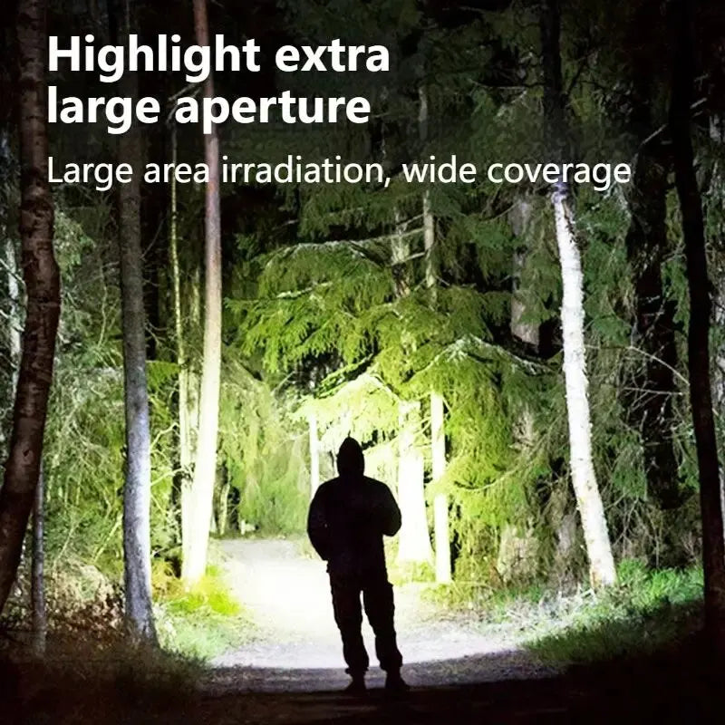 Philips Rechargeable LED Flashlight - 300 Lumen Tactical Torch with USB Charging