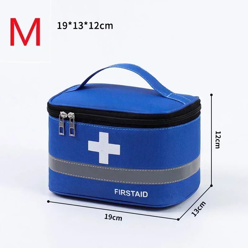 Portable First Aid Kit - Large Capacity Medical Storage Organizer
