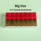 Weekly Pill Organizer - 7 Day Medication Storage Box with 14 Compartments