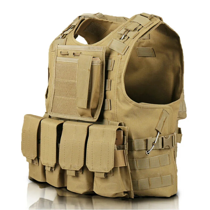 Professional Tactical MOLLE Assault Vest - Army Green