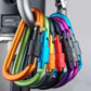 Professional Aluminum Carabiner Clips - 4 Pack Screw Gate Locking Carabiners